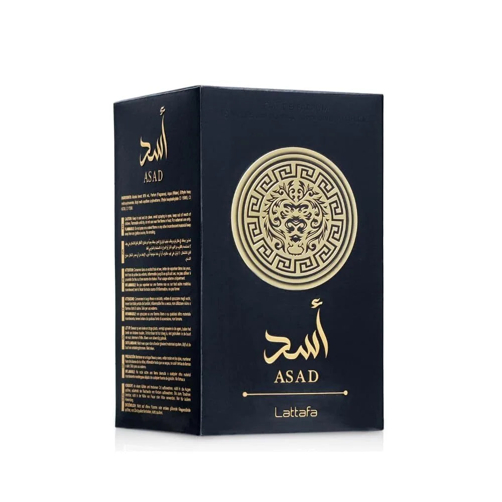 Lattafa Asad Black Edition - Perfume Unissex 100ml Floral