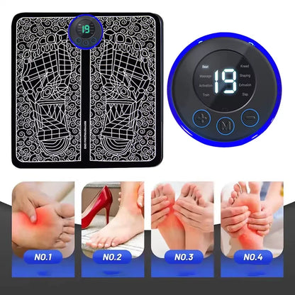 Smart Electric Massage Patch Shoulder and Neck Massager Multi-mode Portable Rechargeable Reusable Full Body Soothing Artifact