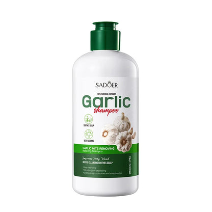 Garlic Anti-Mite Shampoo - Deep cleansing scalp care, specially designed for dandruff and itchy scalps.