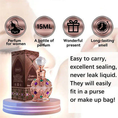 Arabian Rose Perfume - Floral Woody Fragrance 15ml