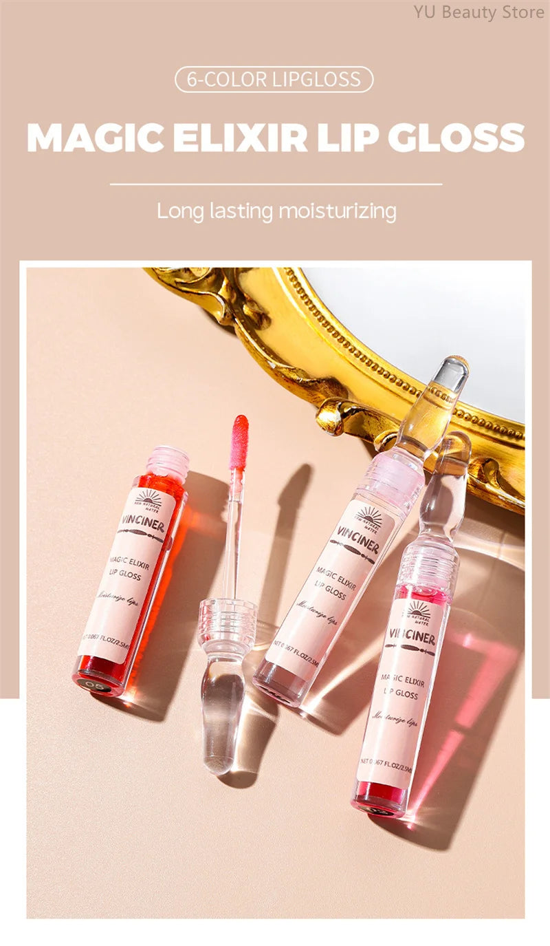 6 Colors Lip Plumping Gloss Instant Lip Plumper Extreme Volume Serum Oil Moisturizing Sexy Plump Lips Korean Makeup Products