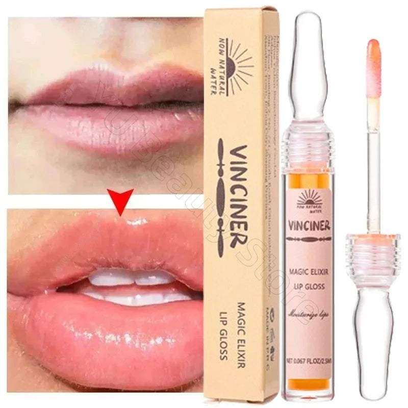6 Colors Lip Plumping Gloss Instant Lip Plumper Extreme Volume Serum Oil Moisturizing Sexy Plump Lips Korean Makeup Products